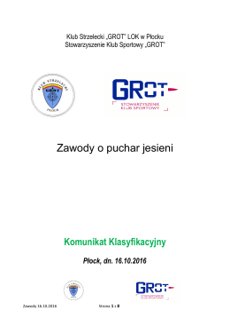 Zawody o puchar jesieni