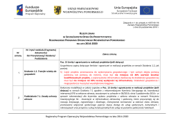 Rejestr zmian - RPO WP 2014-2020