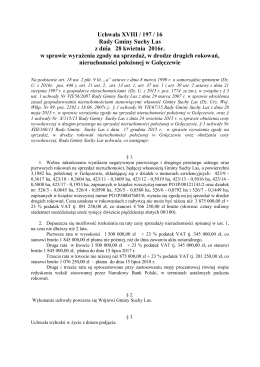 uchwała rady - Czas Mosiny