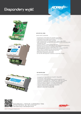 Page 1 EXP-O8T-RN (-D4M) MODUŁ WYJŚĆ, EKSPANDER