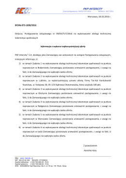 Zawiadomienie o wyniku