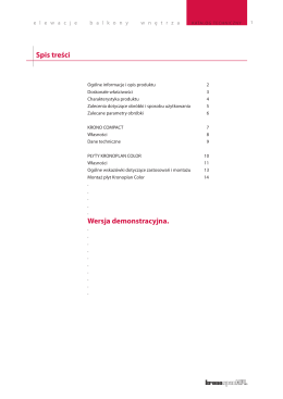 Balkony, Elewacje, Wnętrza HPL Instrukcja 1