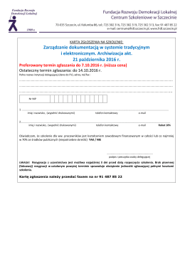Szanowni Państwo