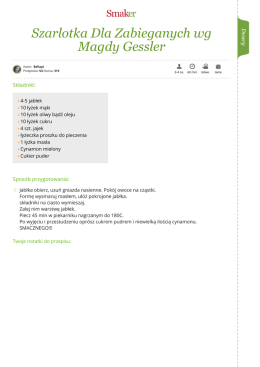 Szarlotka Dla Zabieganych wg Magdy Gessler