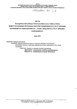 specyfikacja techniczna - zał. nr 3.6