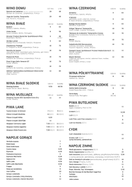 Zobacz napoje - Alchemia Od Kuchni