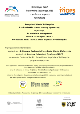 Dolnośląski Dzień Pracownika Socjalnego 2016