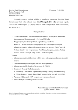 Posiedzenie Plenarne KBCz PAN
