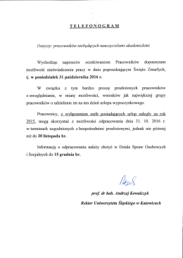 Treść telefonogramu