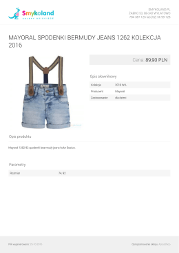 mayoral spodenki bermudy jeans 1262 kolekcja 2016