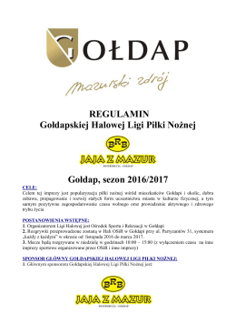 Regulamin - OSiR Gołdap