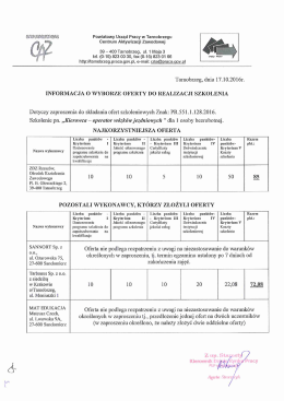 Inf. o wyborze oferty-Kierowca