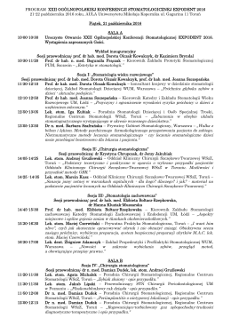 Program konferencji