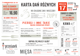 pobierz menu - Przystanki Smaku