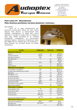 Plex XT - Lustro Bezpieczne