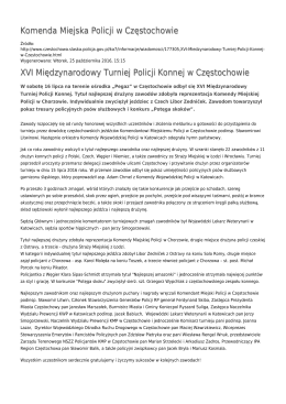 Generuj PDF - Komenda Miejska Policji w Częstochowie