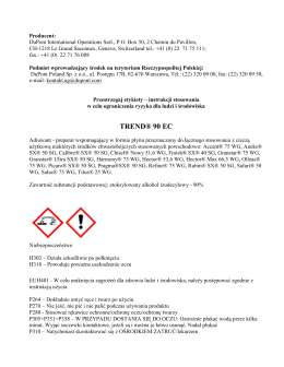 Trend&reg; 90 EC etykieta