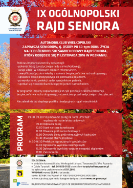 plakat WWW - Automobilklub Wielkopolski