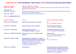 CAREER DATE | INŻYNIERSKIE TARGI PRACY 2016