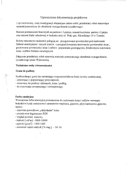 Page 1 Uproszczona dokumentacja projektowa (opis techniczny