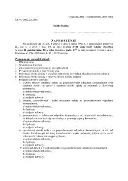 zaproszenie - gmina osieczna
