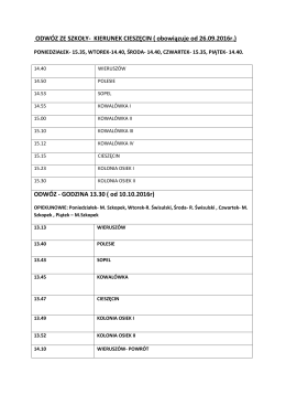 Dowozy uczni&oacute;w