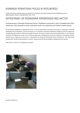Generuj PDF - Komenda Powiatowa Policji w Myśliborzu