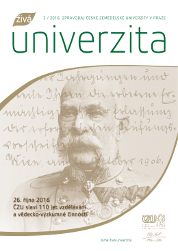 živá - Česká zemědělská univerzita v Praze