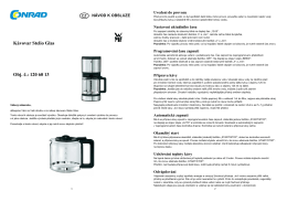 1206013 Kávovar WMF Stelio Glas