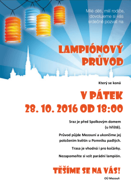 v pátek 28. 10. 2016 od 18:00
