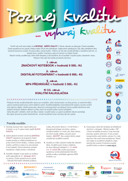 vyhraj kvalitu - Národní politika kvality