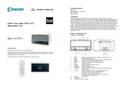 DAB+ retro rádio NR 5 AUX, Bluetooth®, FM Obj. č. 117 93 37
