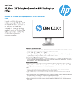 58,42cm (23") dotykový monitor HP EliteDisplay E230t