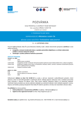 pozvánka - Svaz průmyslu a dopravy České Republiky