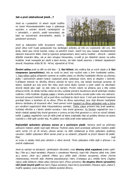 Doporučen&iacute; k odstraněn&iacute; jmel&iacute;