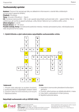 Suchozemsk&yacute; sprinter - Fred