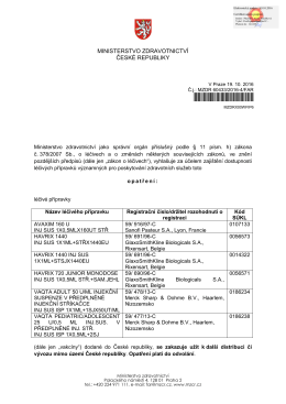 Vakcíny hepatitida A - opatření zákaz vývozu 10. 2016_(1113292)