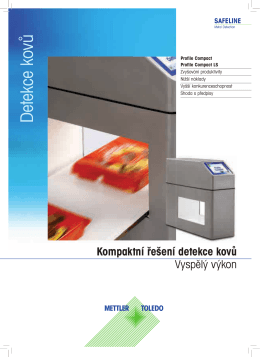 D etekce kovů - Mettler Toledo
