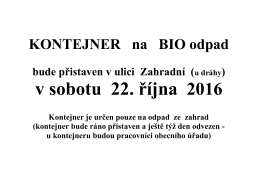 Kontejner na BIO odpad