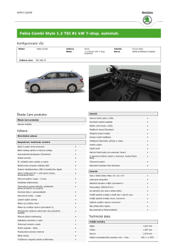 Fabia Combi Style 1.2 TSI 81 kW 7