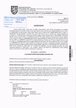USNESENi Draiebni vyhl65ku