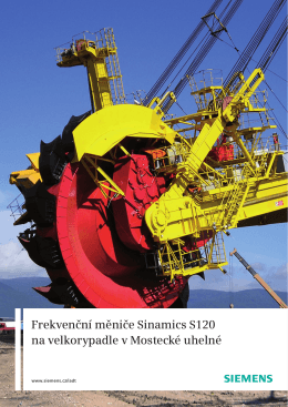 Frekvenčn&iacute; měniče Sinamics S120 na velkorypadle v