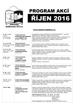 Program MěK-ŘÍJEN 2016