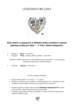 LITERÁRNÍ OBLÁZKY