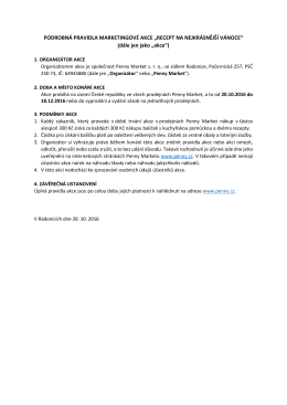 PODROBN&Aacute; PRAVIDLA MARKETINGOV&Eacute; AKCE