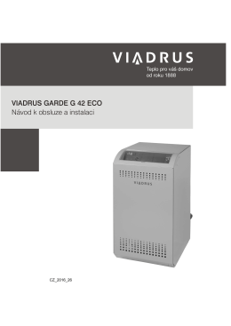 VIADRUS GARDE G 42 ECO N&aacute;vod k obsluze a instalaci