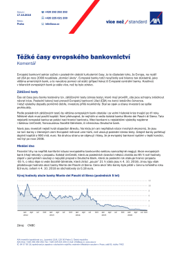 AXA Komentář Evropa neudělala domácí úkol