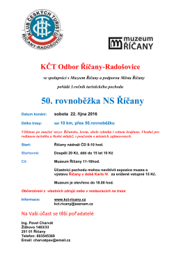 50. rovnoběžka NS Říčany