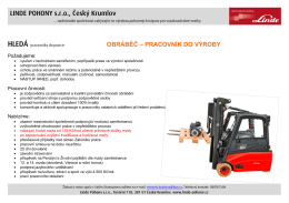 Obráběč - dělník do výroby