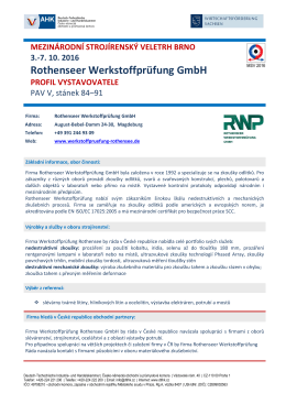 Profil vystavovatele_Rothenseer Werkstoffprüfung - Aero